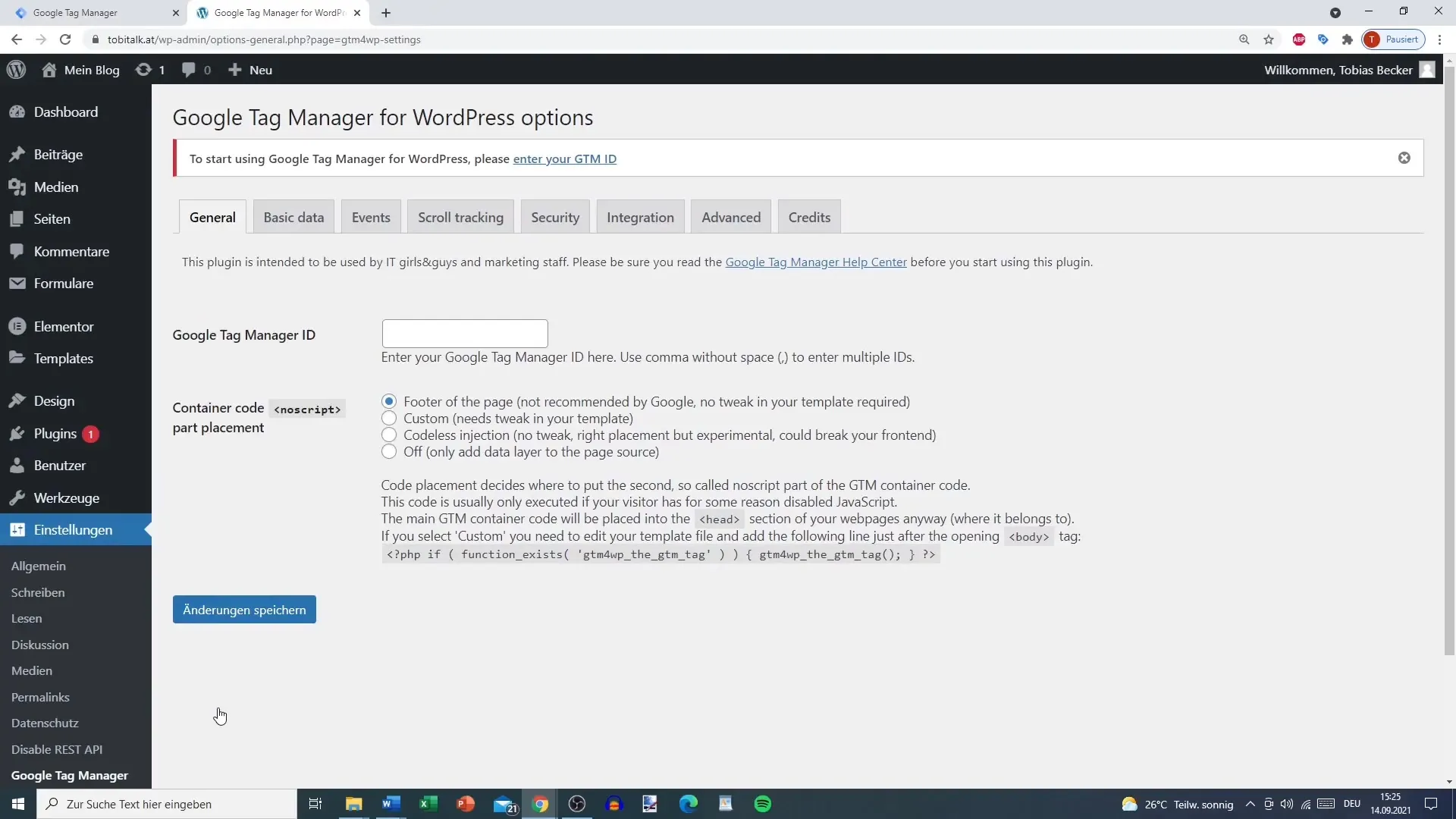 Интегрирайте Google Tag Manager ефективно в WordPress