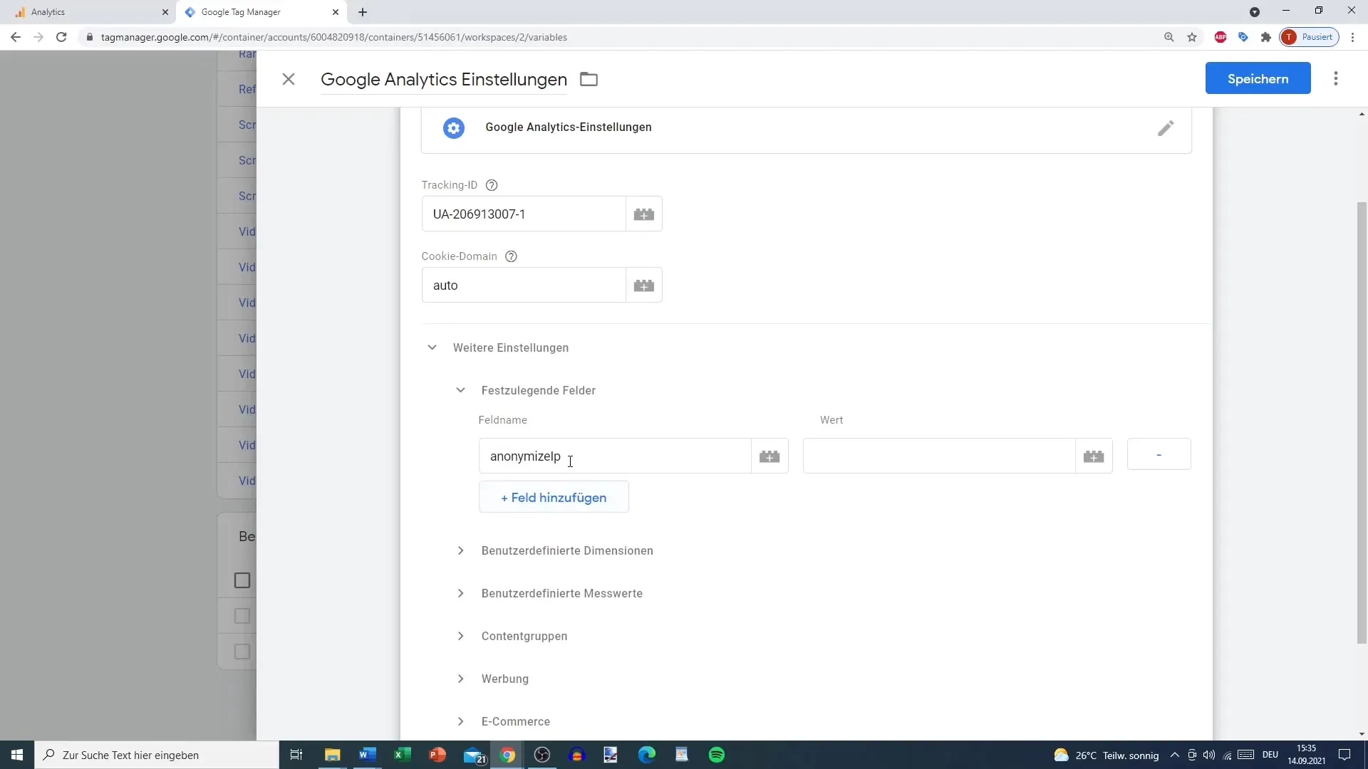 Forbind Google Tag Manager med Google Analytics