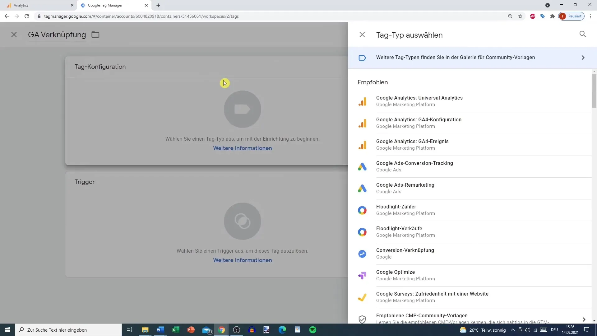 Forbind Google Tag Manager med Google Analytics