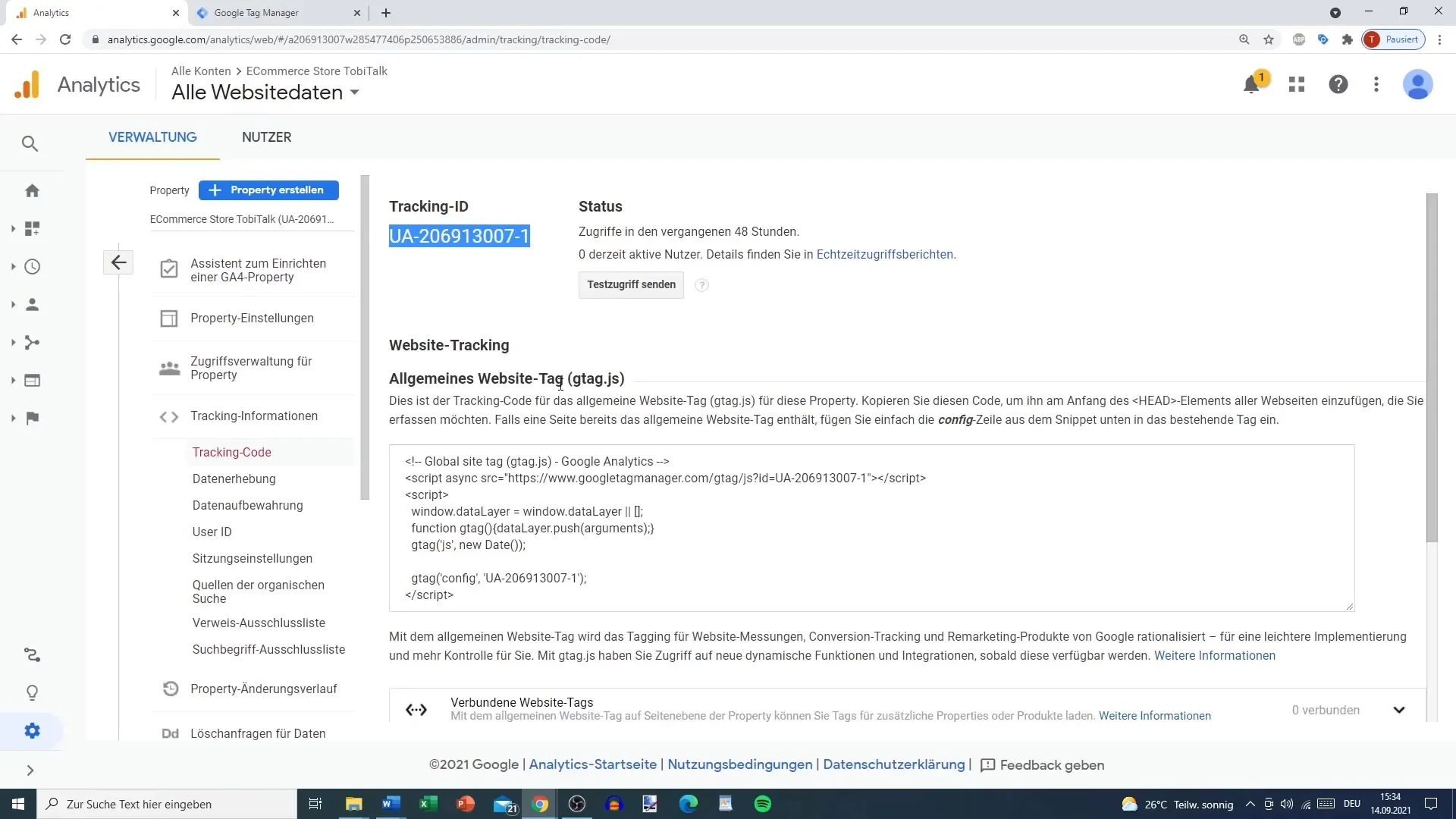 Forbind Google Tag Manager med Google Analytics