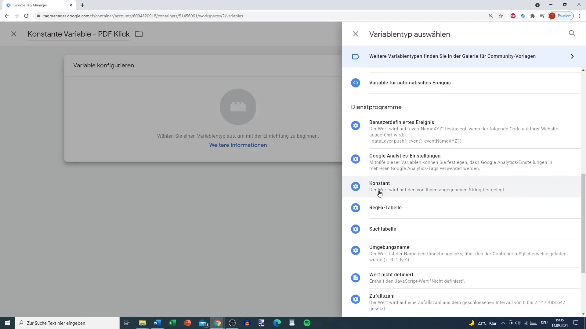 Google Analytics: Vejledning til oprettelse af konstante værdier