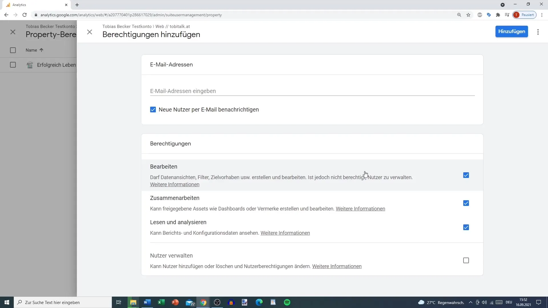 Administrer Google Analytics-konto og brugere - trin-for-trin vejledning