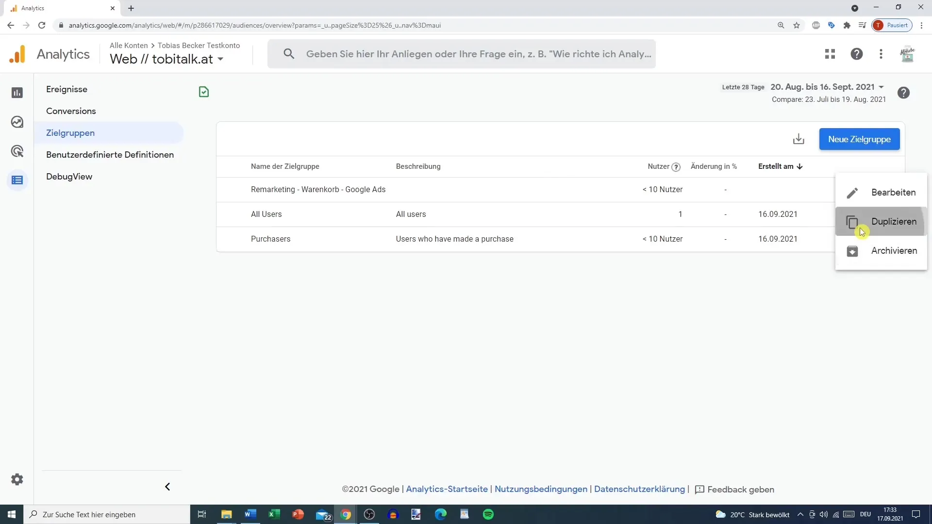 Opret effektive målgrupper i Google Analytics
