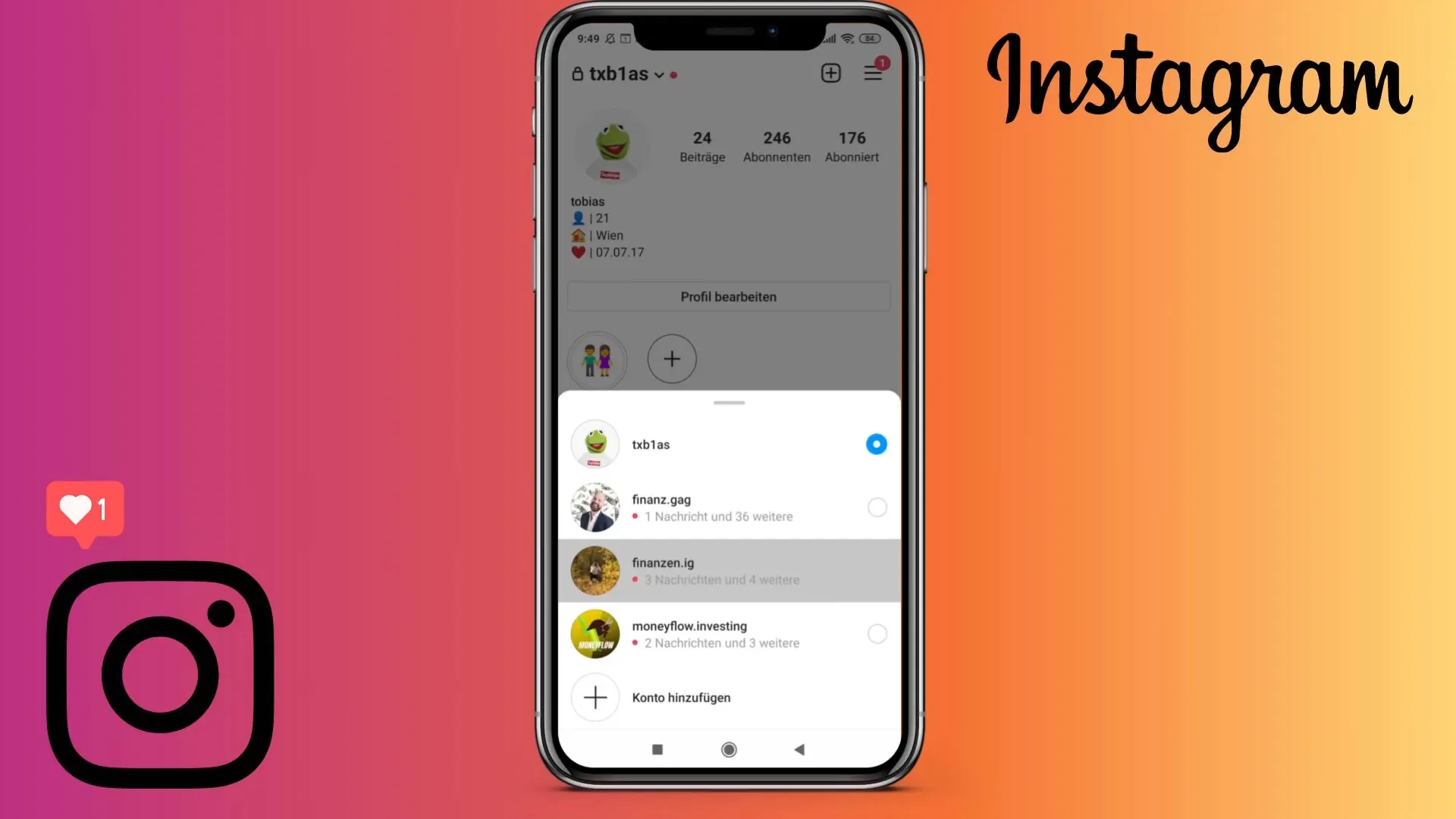 Create and link a professional Instagram profile