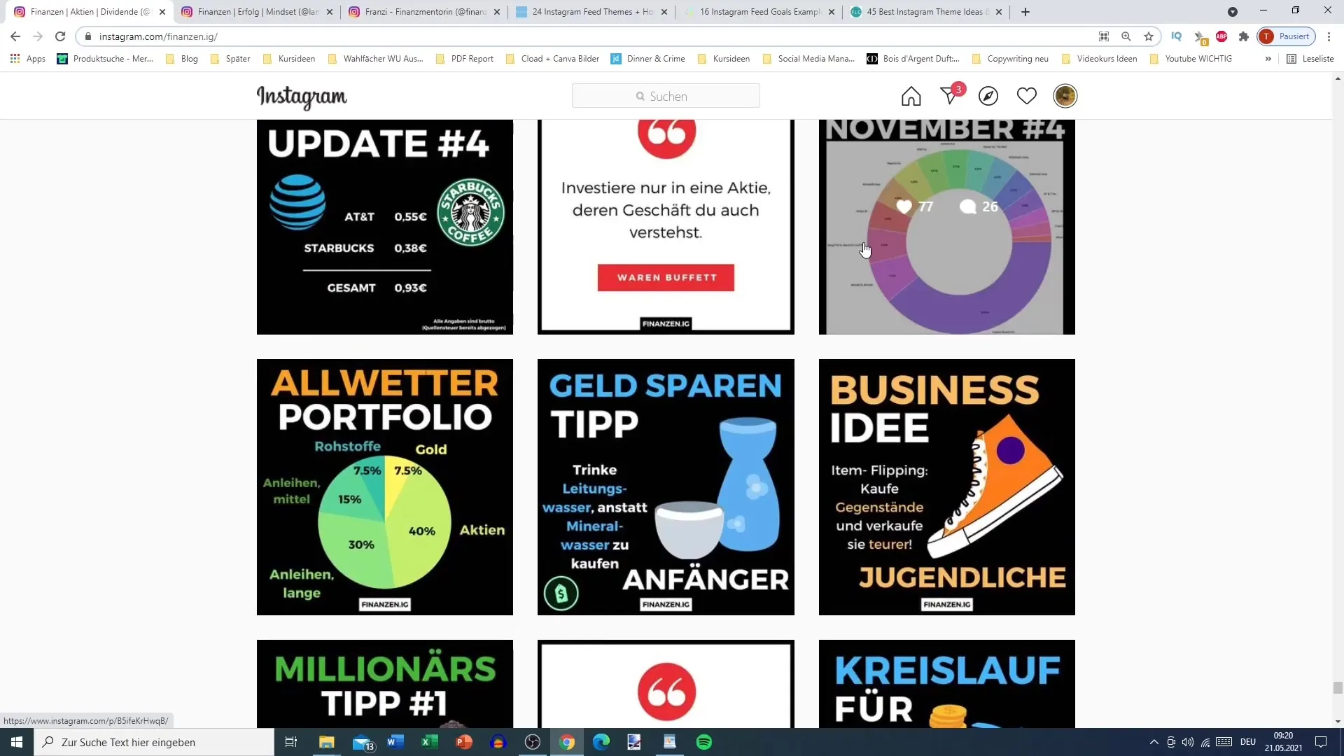 Kreative Instagram-Feed-Gestaltung für höhere Interaktion