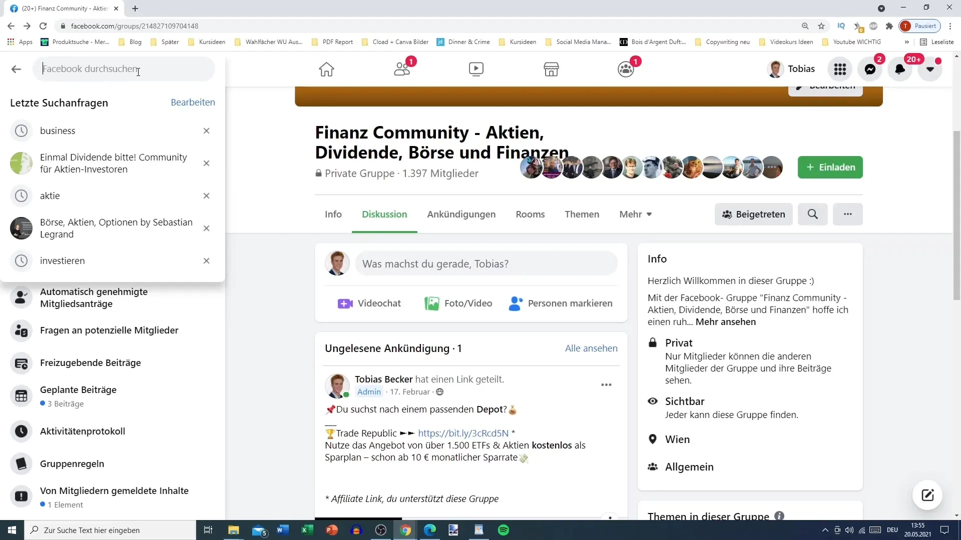 Instagram Reichweite steigern durch Facebook Gruppen