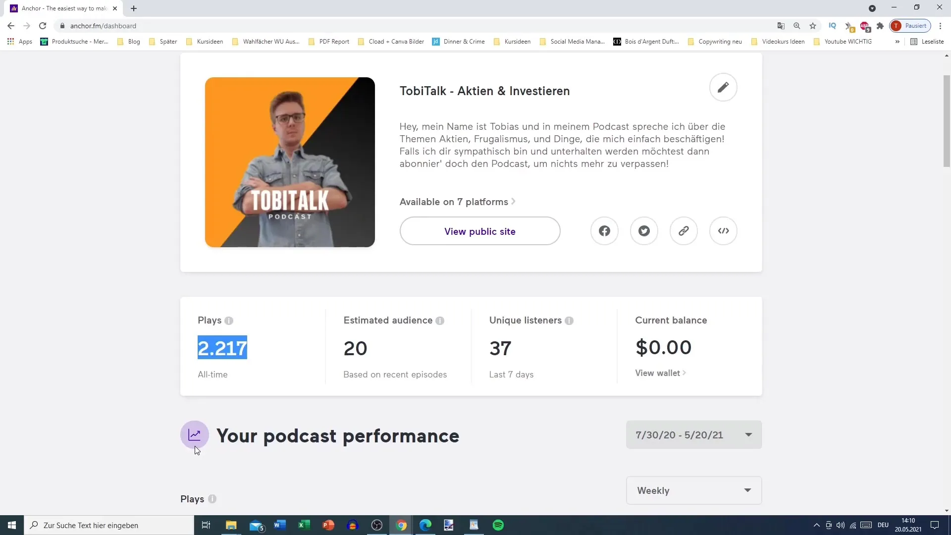 Cross-promotion with podcast for Instagram