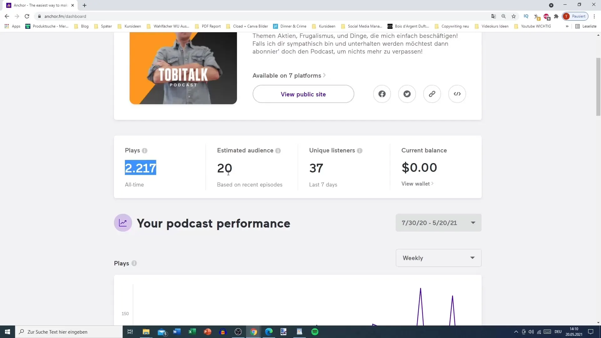 Cross-promotion with podcast for Instagram