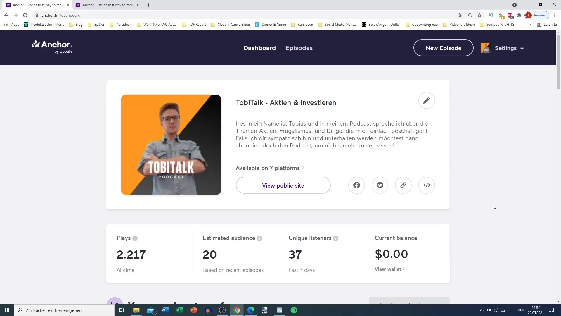 Cross-promotion with podcast for Instagram