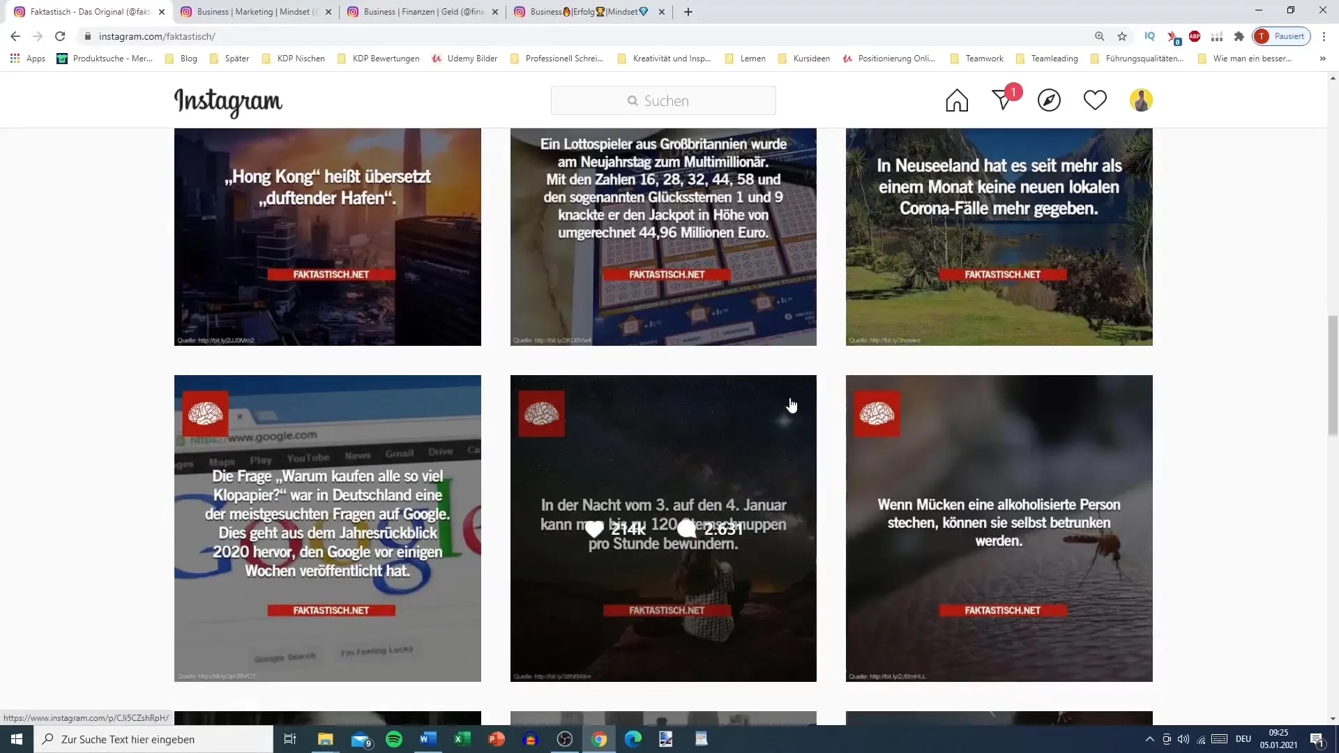 Optimize profile picture and description for Instagram