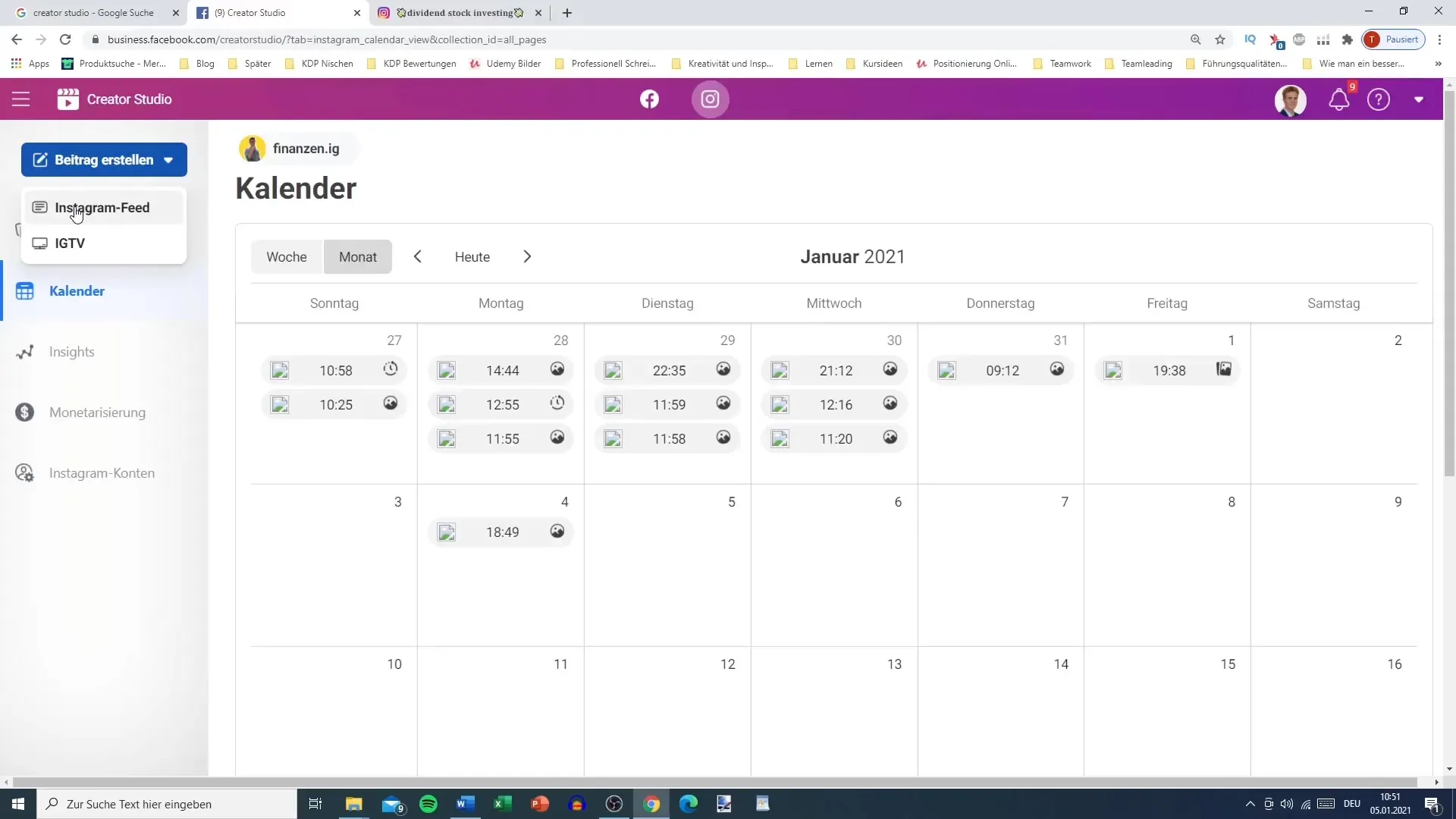 Planifier les publications Instagram avec le Creator Studio Planifier les publications Instagram avec Creator Studio