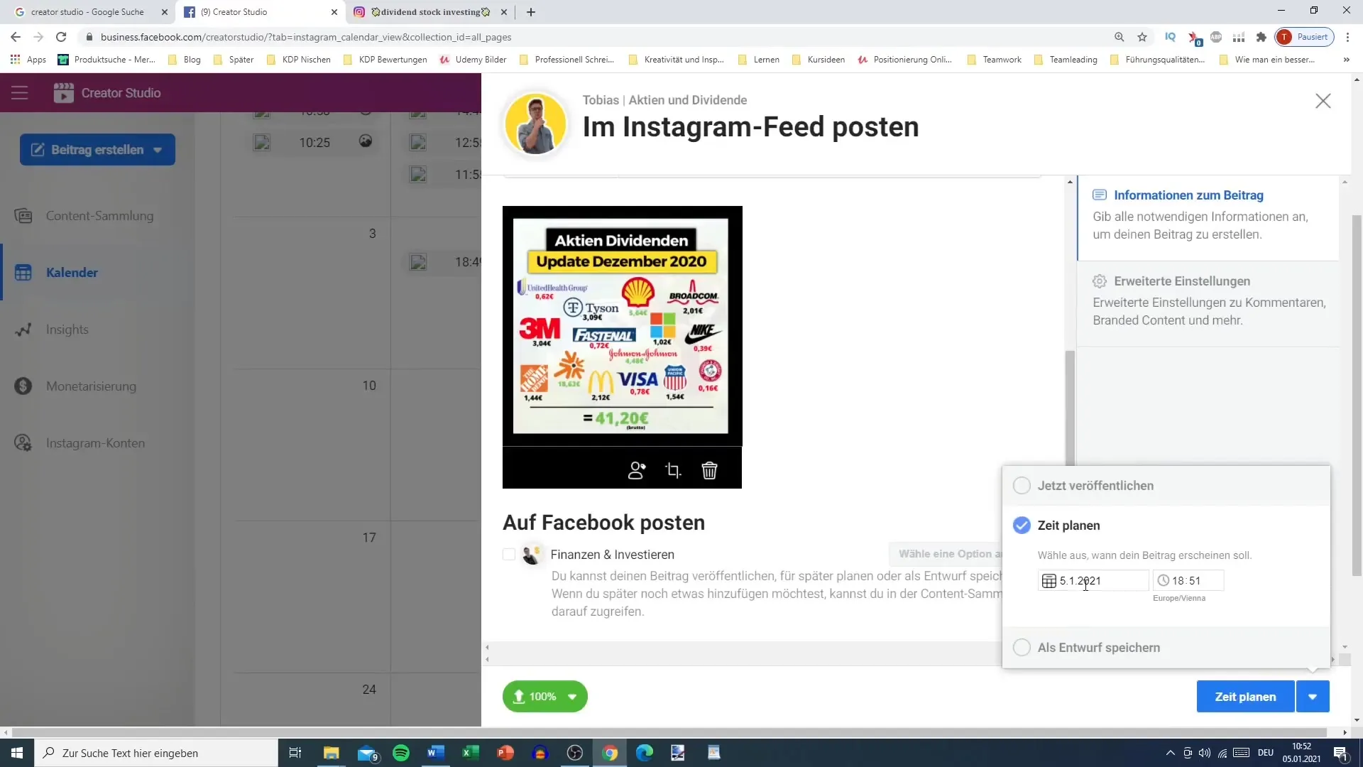Planifier les publications Instagram avec le Creator Studio Planifier à l'avance les publications sur Instagram avec le Creator Studio