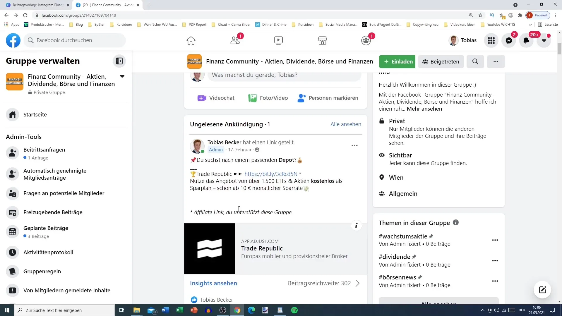 Împărtășește eficient postările de pe Instagram în grupurile de pe Facebook