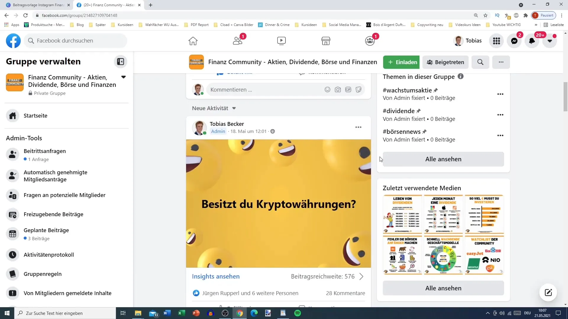 Împărtășește postările de pe Instagram eficient în grupurile de pe Facebook