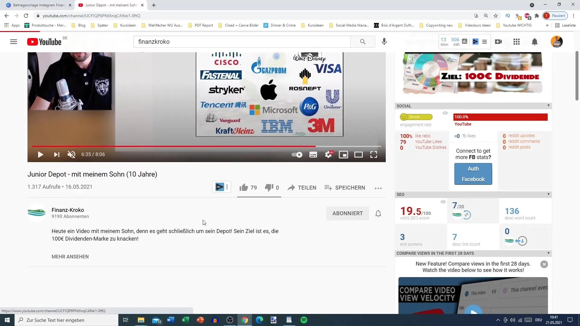 Recycling Instagram content on YouTube: That's how it's done
