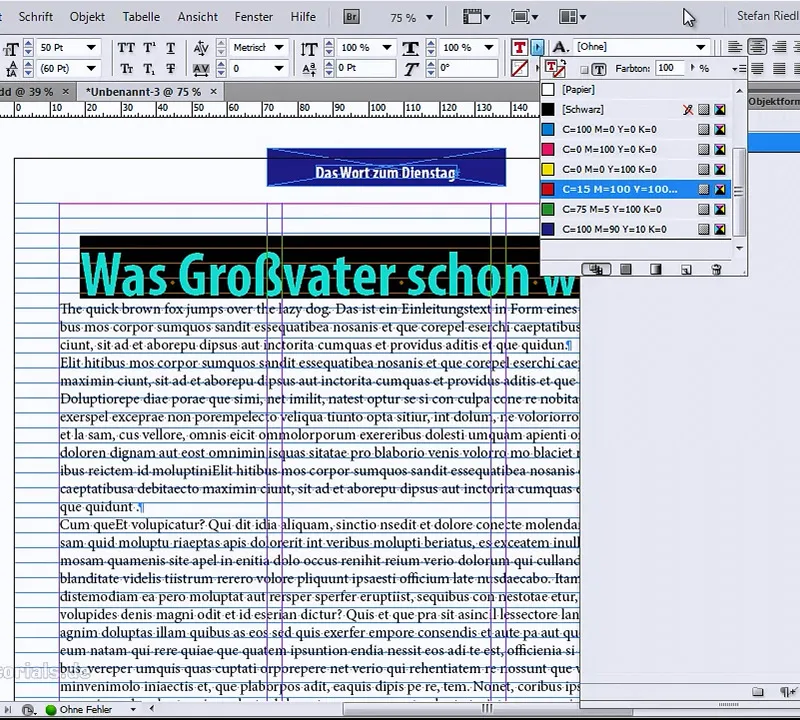 Formatear la columna con solo un clic