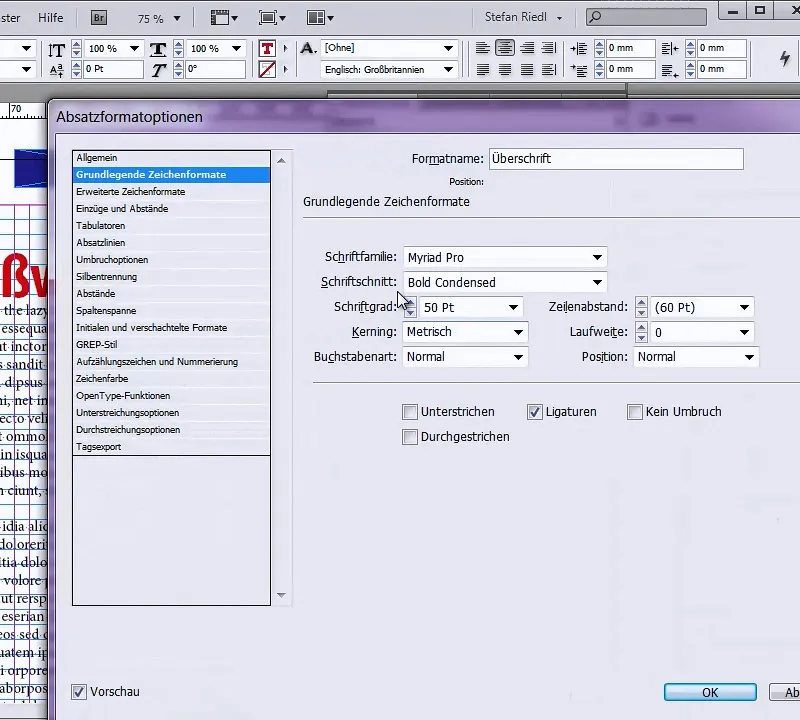 Formatear la columna con solo un clic