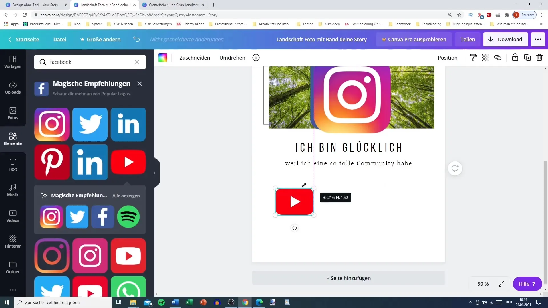 Create creative Instagram Stories with Canva