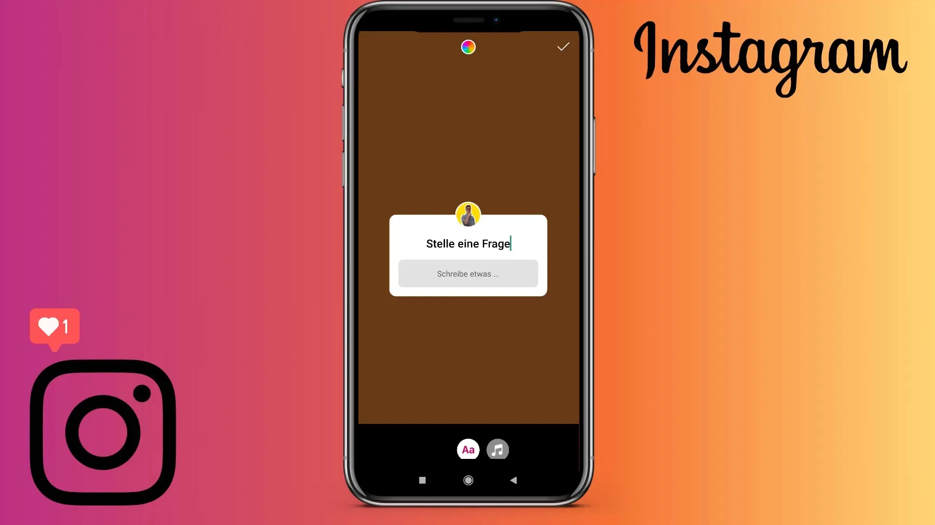 Einfarbiger Hintergrund für Instagram Stories erstellen