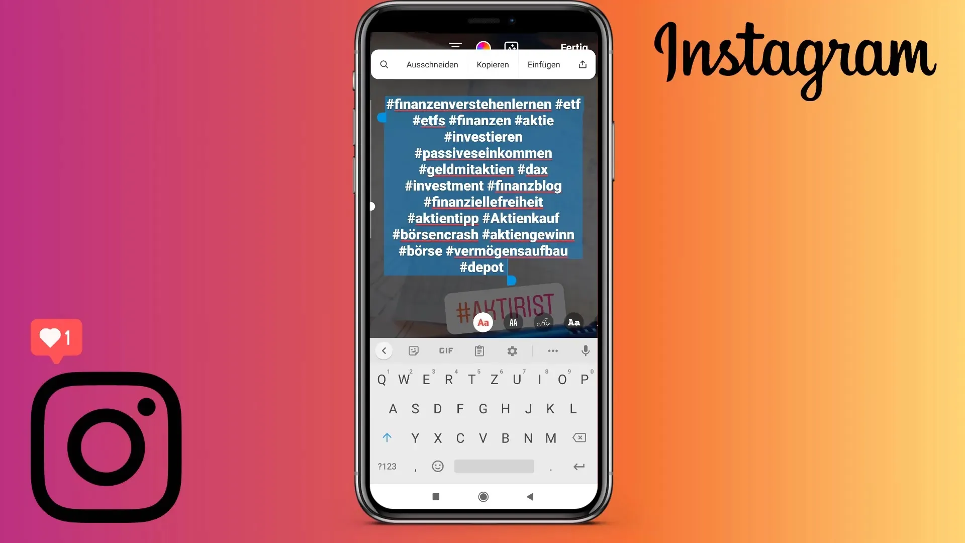 Hashtags in Instagram Stories richtig einsetzen