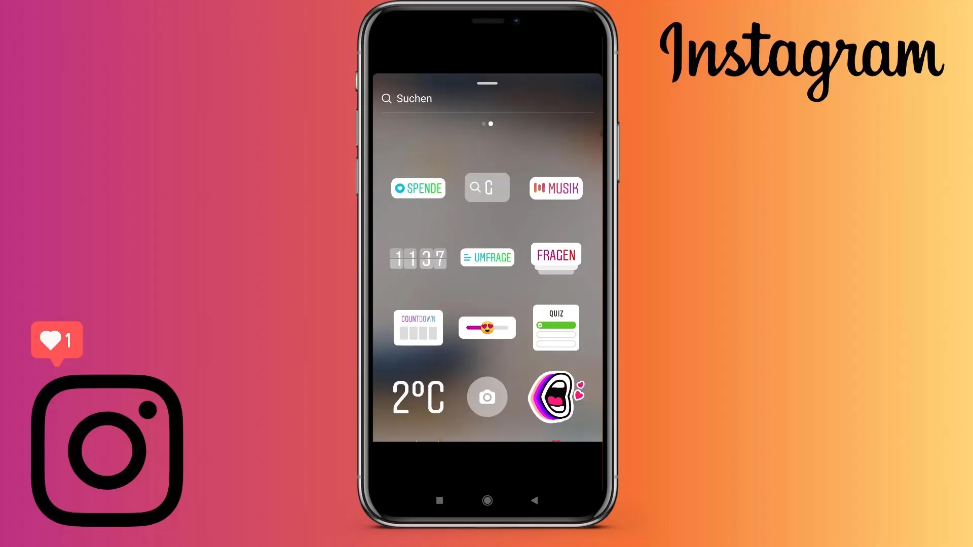 Émojis lumineux pour les stories Instagram