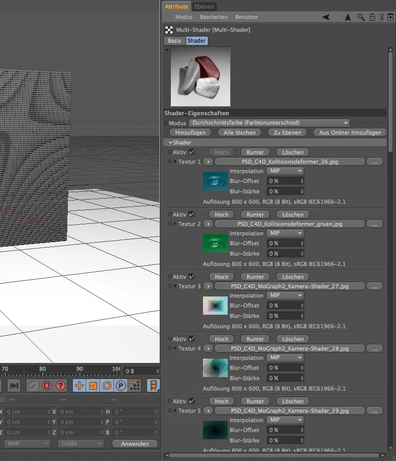 Neu in Release 13 - Bildmosaik mit dem Multi-Shader aus MoGraph