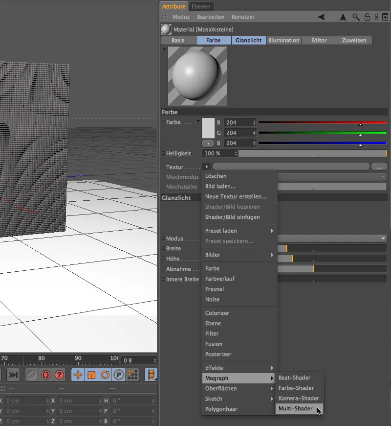 Neu in Release 13 - Bildmosaik mit dem Multi-Shader aus MoGraph