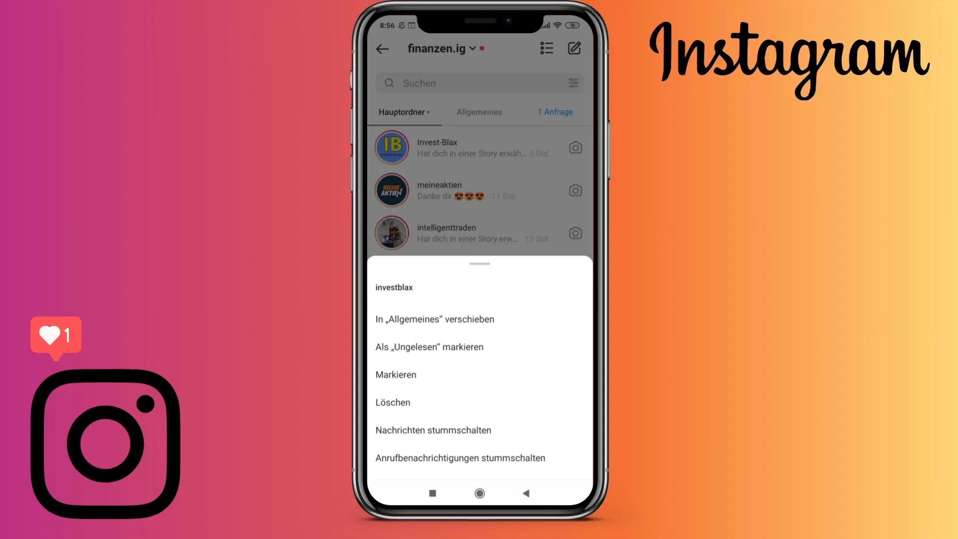 Effective use of the Instagram messaging feature