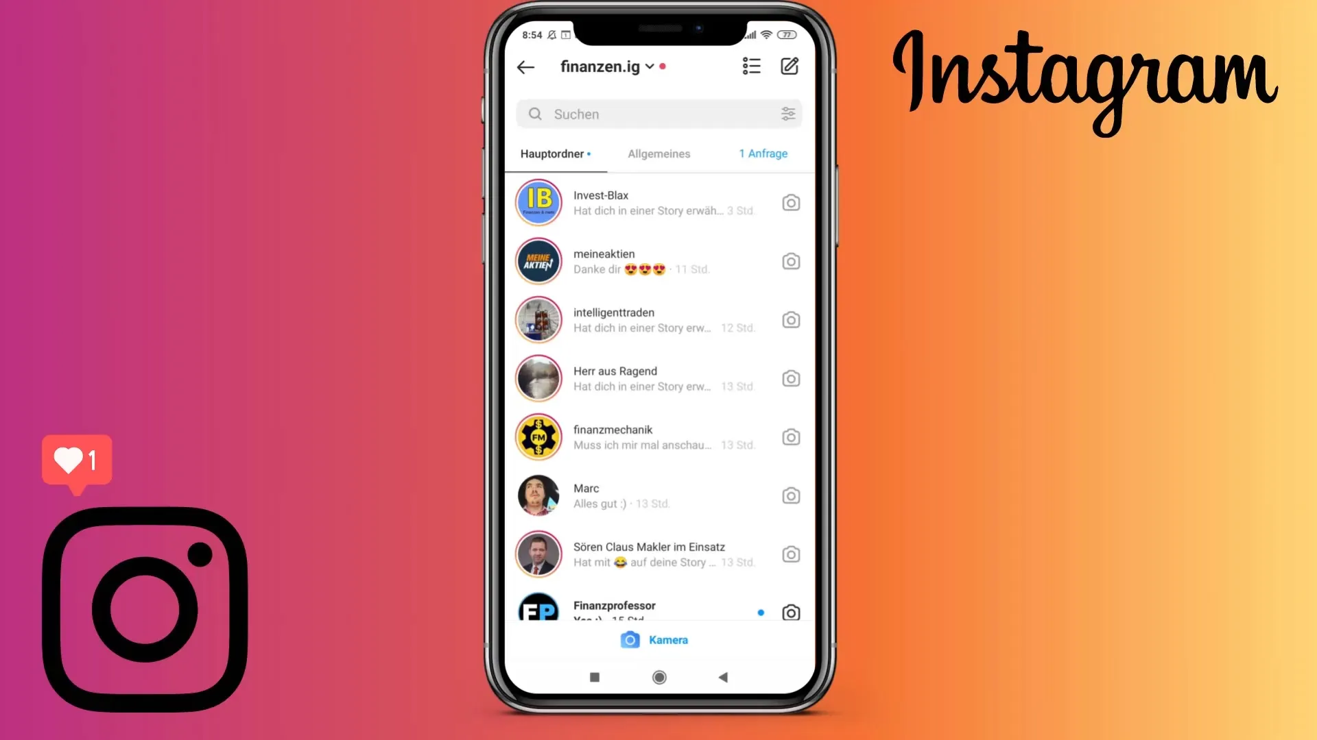 Effective use of the Instagram messaging feature