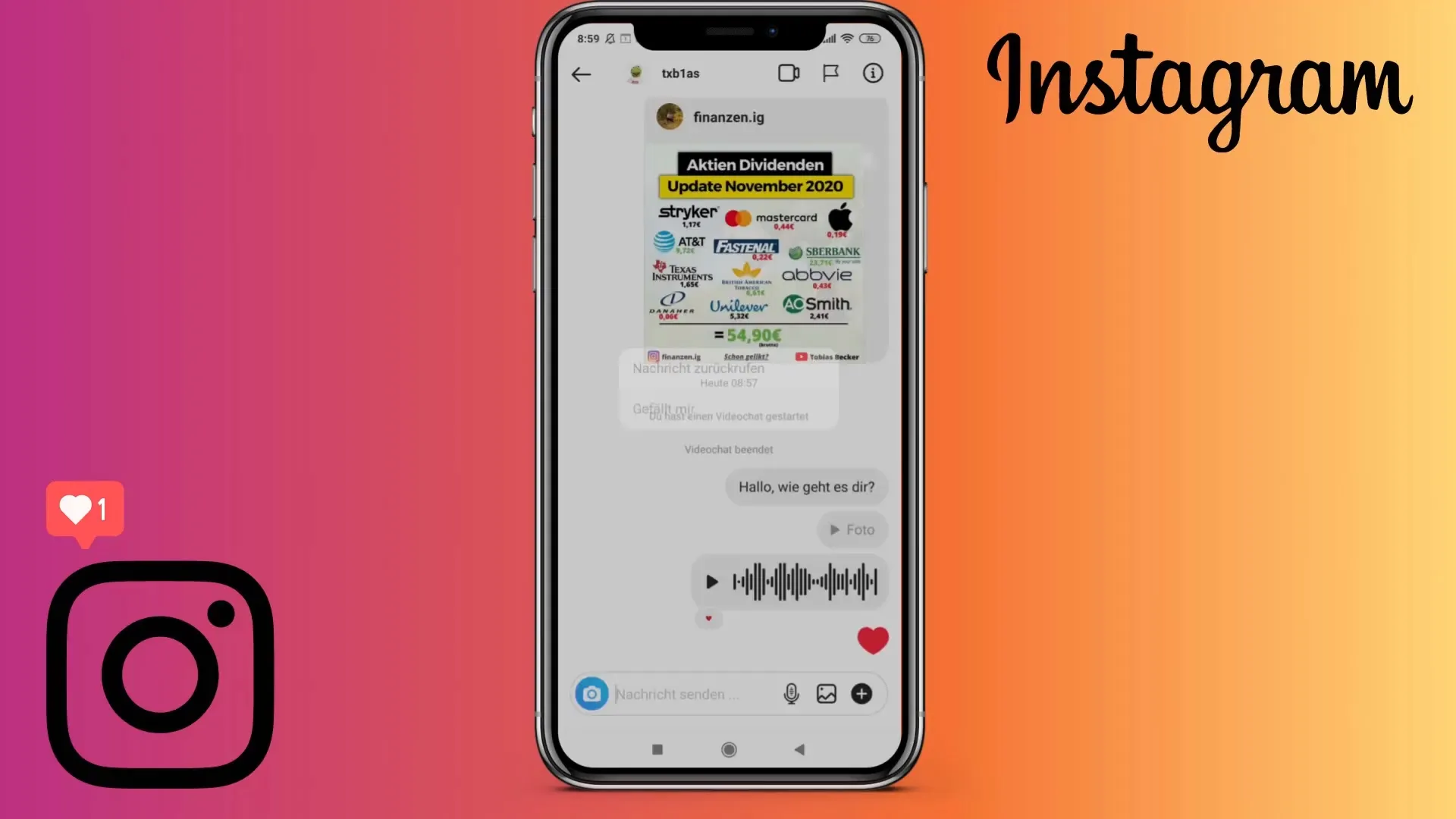 Effective use of the Instagram messaging feature