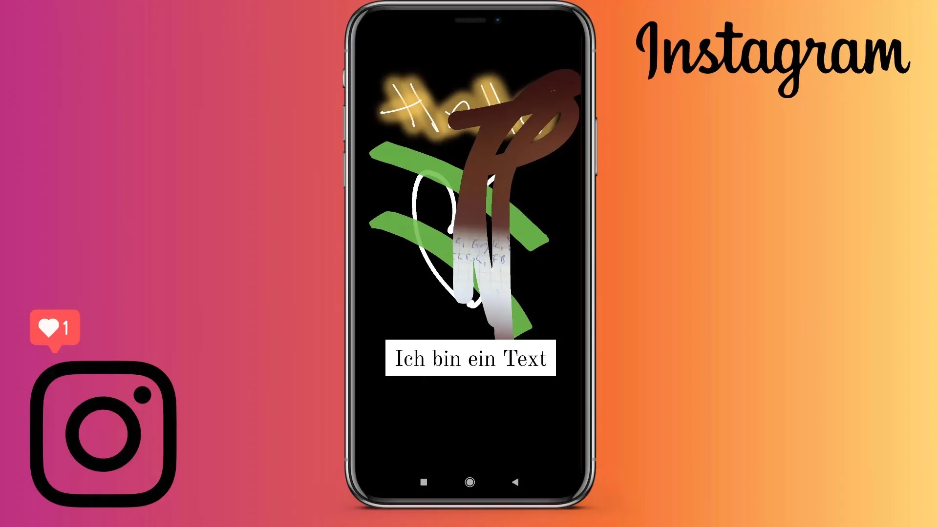 Historias de Instagram: Utilizar texto y dibujos creativamente