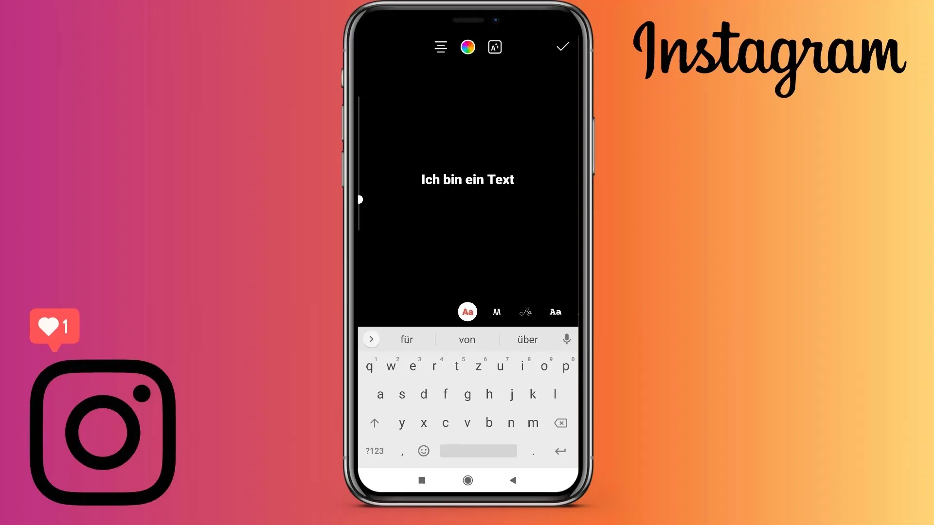 Historias de Instagram: utiliza creativamente texto y lápices