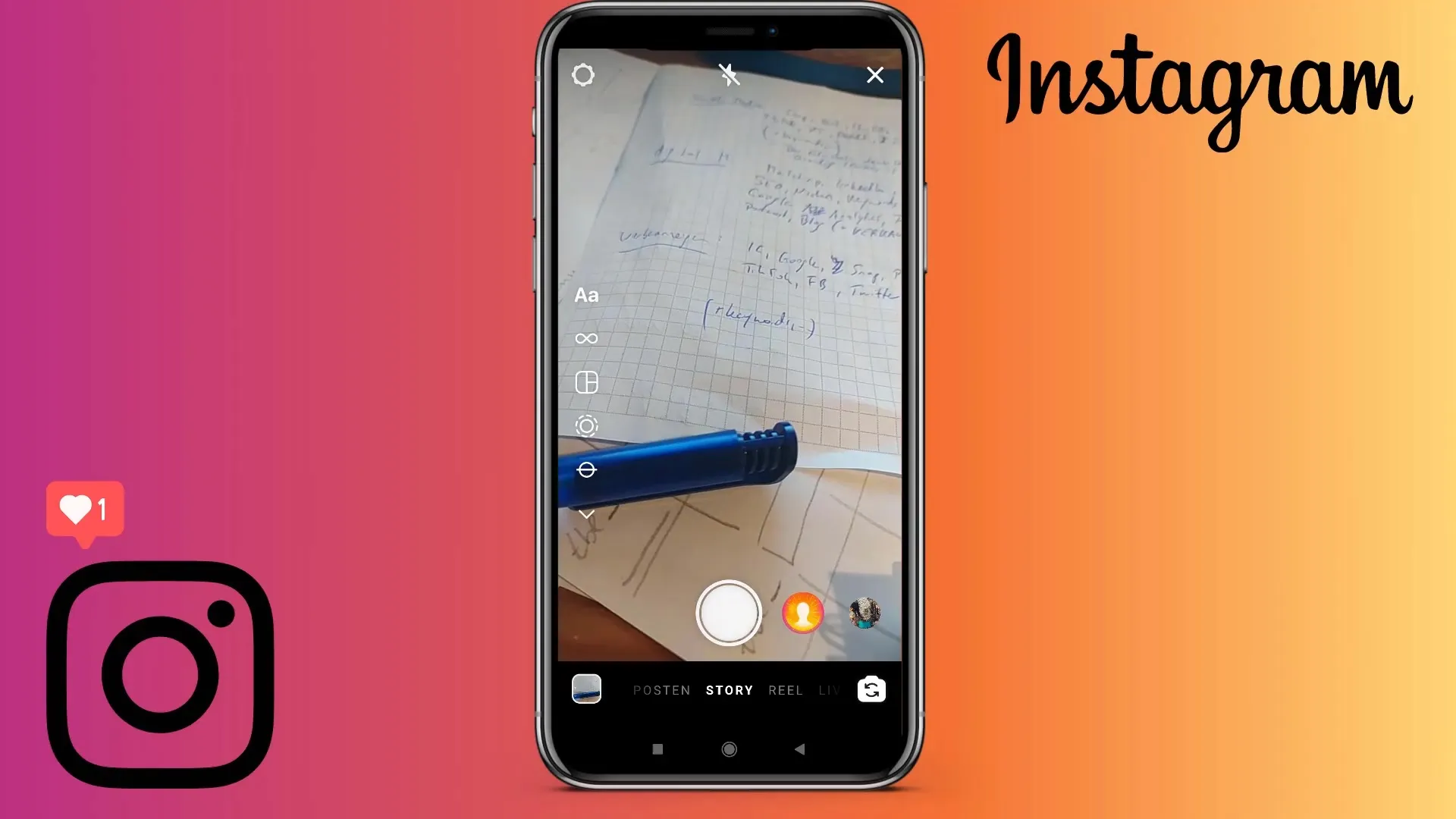 Sélectionnez la couleur d'écriture pour les Stories Instagram Sélectionner la couleur du texte pour les Instagram Stories