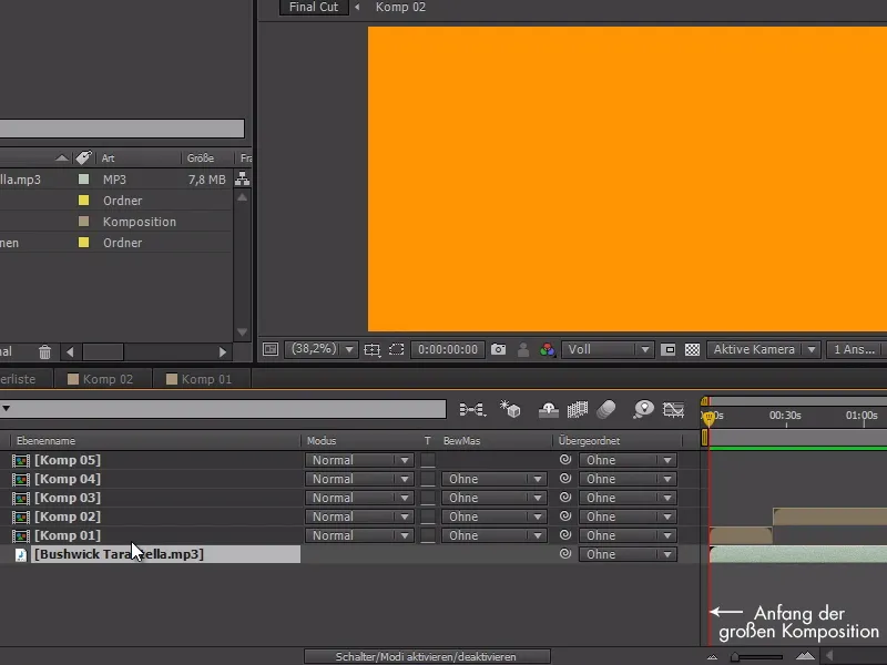 Trucos y consejos para la animación en After Effects: Audio en las subcomposiciones
