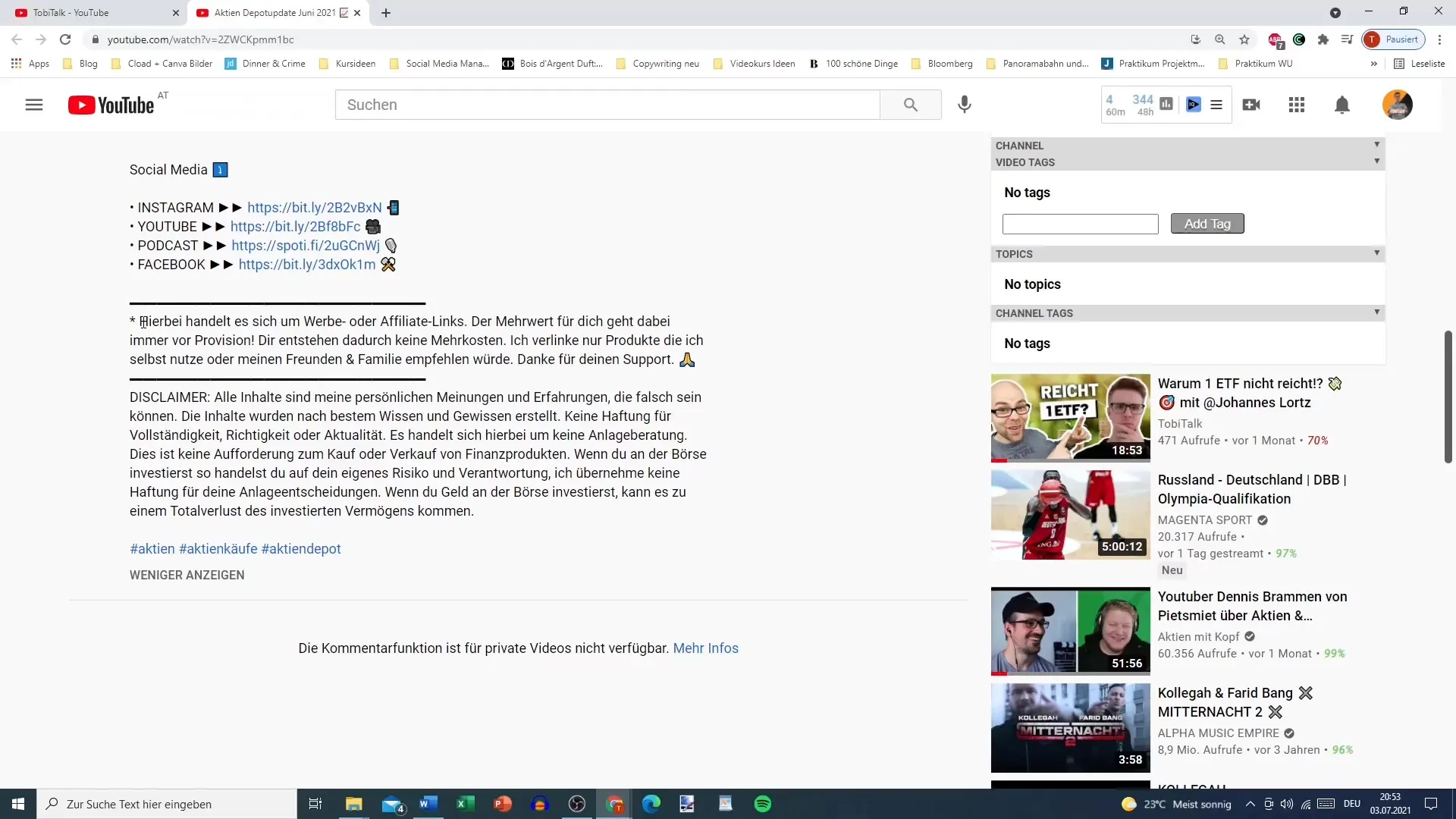 Ważne punkty dla twojego marketingu partnerskiego na YouTube