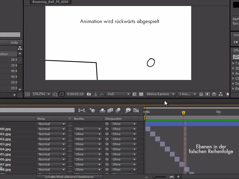 Trucos y consejos para la animación en After Effects: Invertir el orden de las capas