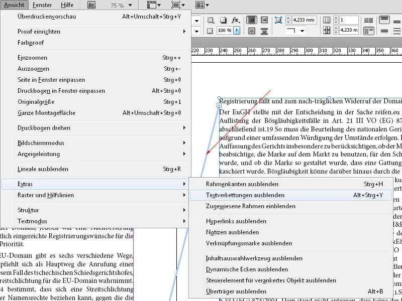 Καταγραφή κειμένων στο InDesign