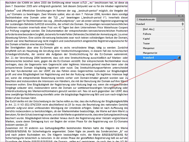 Καταγραφή κειμένων στο InDesign