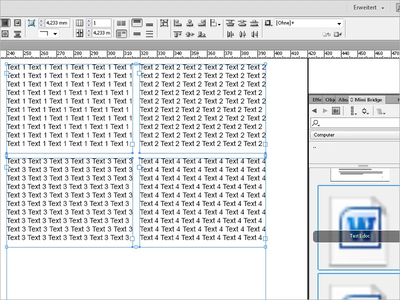 Καταγραφή κειμένων στο InDesign