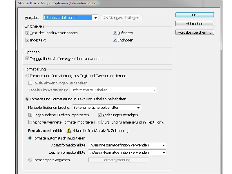 Καταγραφή κειμένων στο InDesign