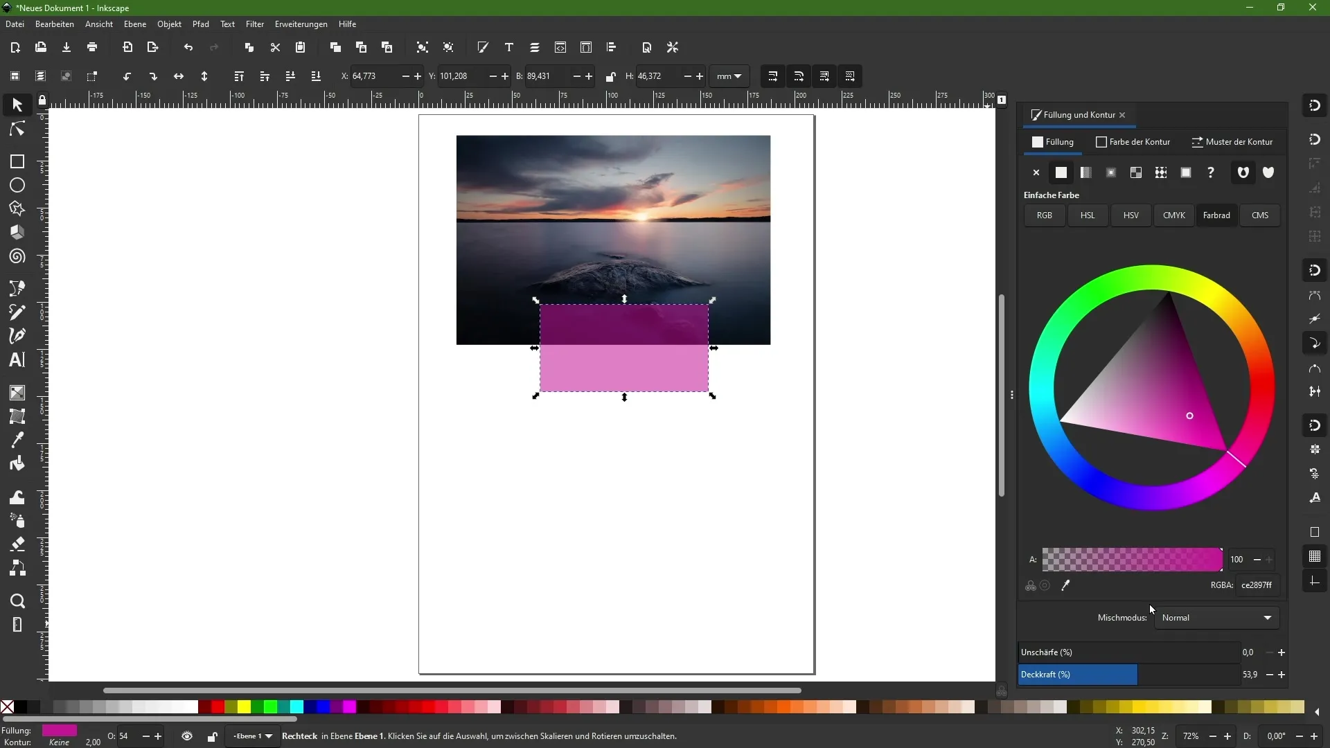 Χρωματικός σχεδιασμός στο Inkscape: Χρήση χρωμάτων και χρωματικών πεδίων