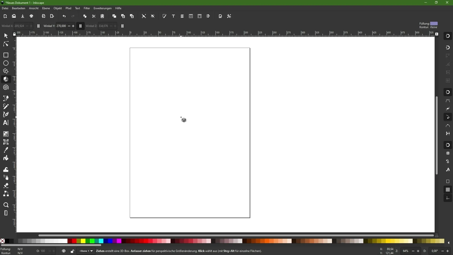 Αποτελεσματική χρήση του εργαλείου 3D box στο Inkscape