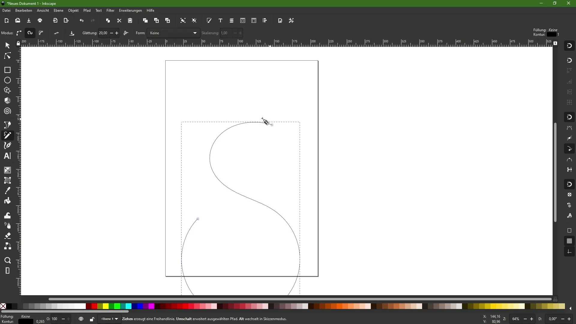 Ελεύθερο σχέδιο στο Inkscape - Σχεδιάζοντας δημιουργικές διαδρομές