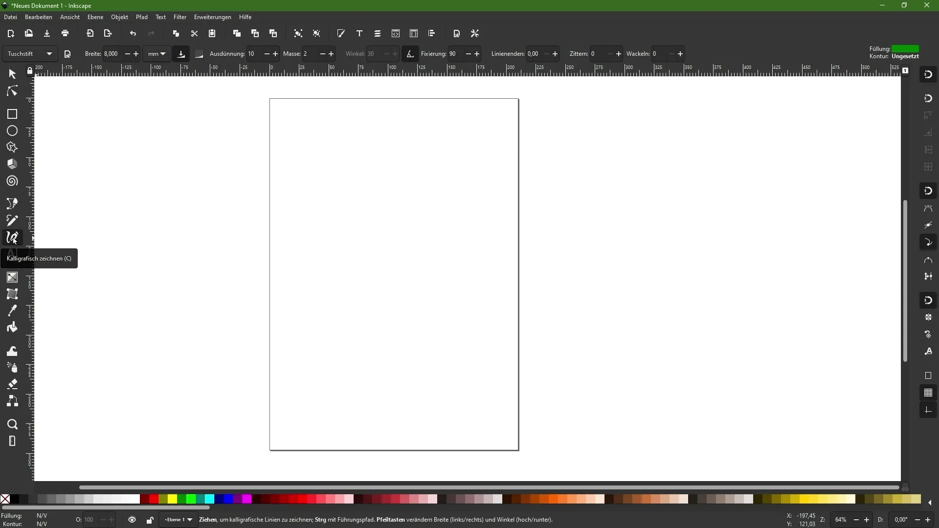 Εργαλείο καλλιγραφίας στο Inkscape - Ολοκληρωμένος οδηγός για δημιουργικές εικονογραφήσεις