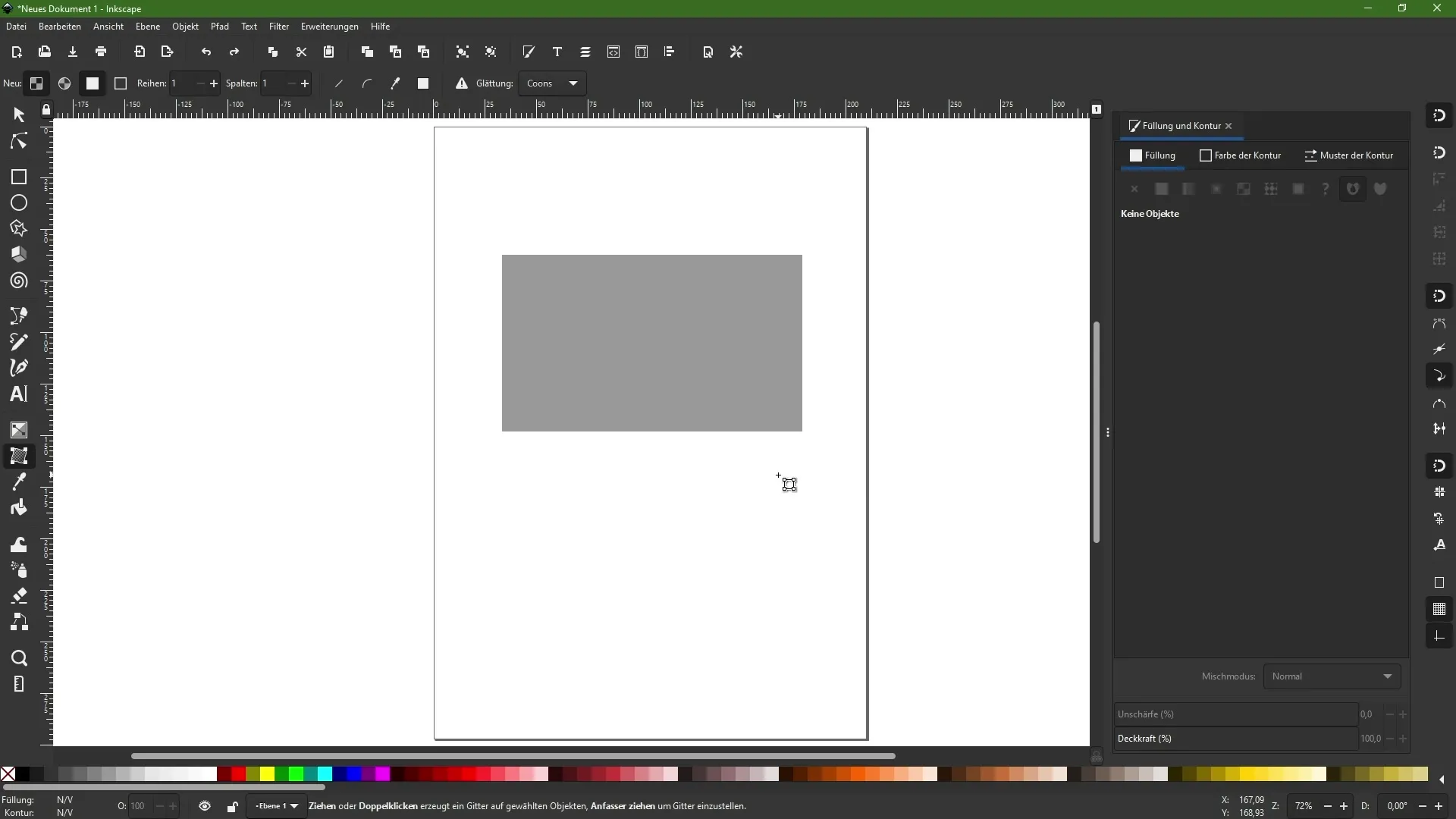 Κατακτήστε το εργαλείο πλέγματος στο Inkscape για εντυπωσιακές διαβαθμίσεις