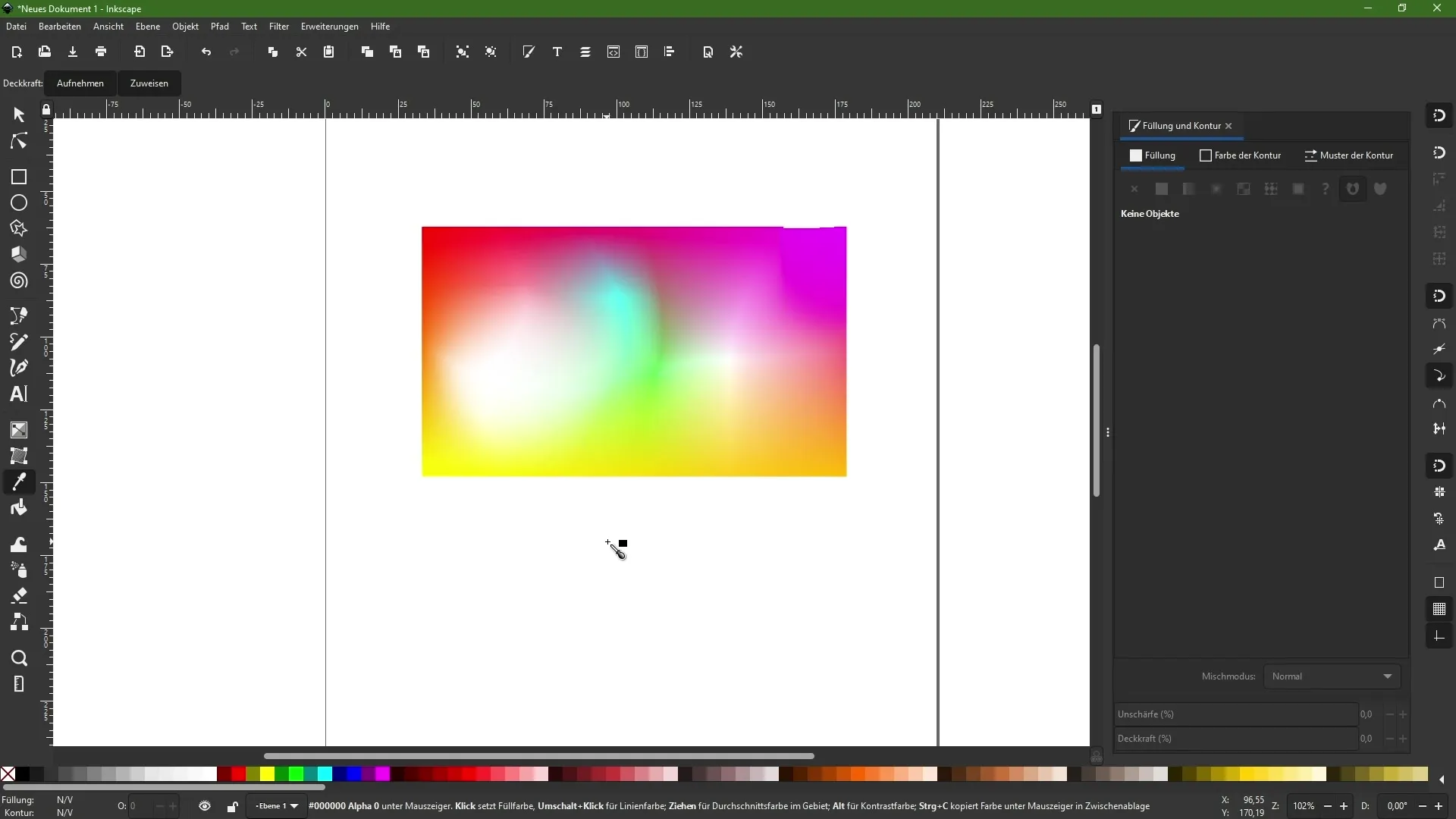 Αποτελεσματική χρήση του εργαλείου eyedropper στο Inkscape
