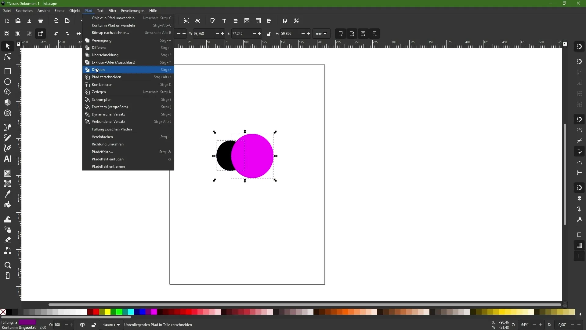 Συνδυασμός αντικειμένων στο Inkscape - οδηγός βήμα προς βήμα