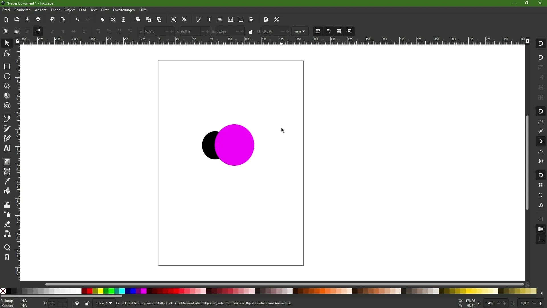 Συνδυασμός αντικειμένων στο Inkscape - οδηγός βήμα προς βήμα