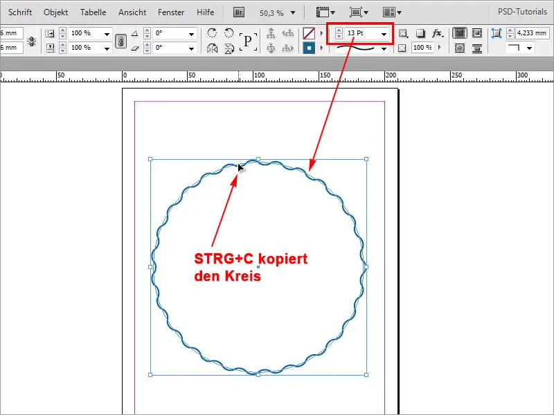 Sfaturi și trucuri pentru Adobe InDesign: Păstrarea grosimii conturului și în cazul formelor ondulate.