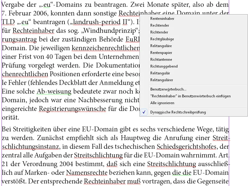 Use spell check and find and replace in adobe indesign